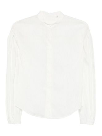 Xacus White Cotton Blend Bridget Shirt