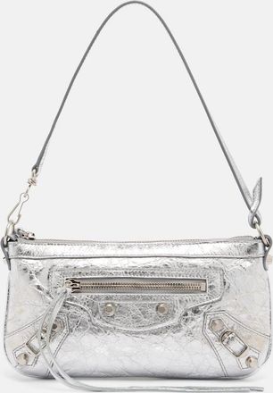 Balenciaga Bolso al hombro Le City de piel metalizada