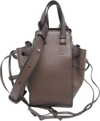 Loewe Pre-owned Bucket Bags, female, Brown, Size: ONE SIZE Pre-owned Hammock Handbag