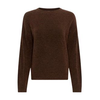 Moss Copenhagen Hope Pullover Sweater - Dames - Truien - Bruin - Maat: M/L Wol