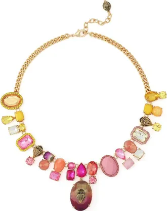 Kurt Geiger Gemstone Statement Necklace in Multi at Nordstrom
