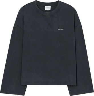 Closed Top girocollo a maniche lunghe - Nero