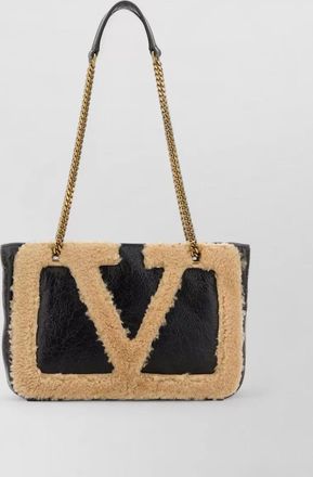 Valentino Garavani leather superstar shoulder bag with chain strap