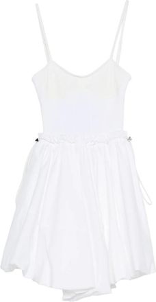 The Attico Peplum-hem Mini Dress