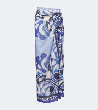 La DoubleJ Pareo de algod&oacute;n estampado