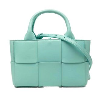 Bottega Veneta Pre-owned Mini Bags, female, Blue, Size: ONE SIZE Pre-owned Arco Tote Bag