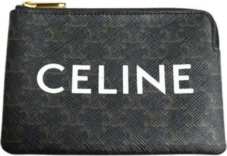 Celine Pre-owned Wallets, female, Black, Size: ONE SIZE Pre-owned Canvas Wallet