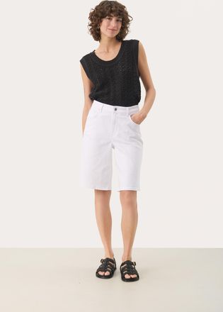Part Two Denim short Relaxed fit Bright White