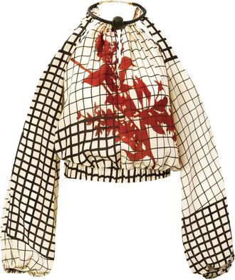 Silvia Tcherassi Elke blouse met bloemen - Beige