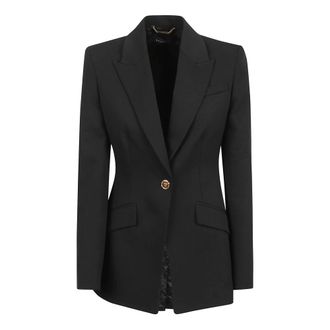 Versace Blazers, female, Black, XS, Versace Jackets Black