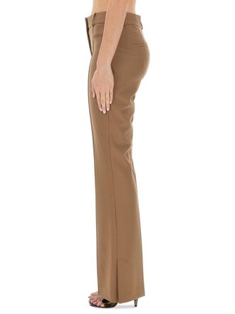 Helmut Lang Slim Fit Boot Cut Trousers - Beige
