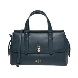 A|X Armani Exchange Handtas met overslag - Dames - Tassen - Groen - Maat: ONE Size Leer