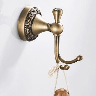 OEM L&aacute;mparas De Ba&ntilde;o, Candelabros, Soportes De Estilo Europeo, Ganchos De Pared, Lat&oacute;n, Ganchos Dobles Vintage