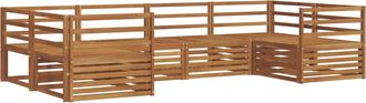 vidaXL Conjunto De Sof&aacute;s De Exterior 6 Uds. Natural Vidaxl