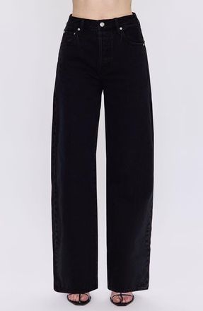 Pistola Denim Tate High Waist Wide Leg Jeans in Midnight Hour at Nordstrom, Size 28Regular