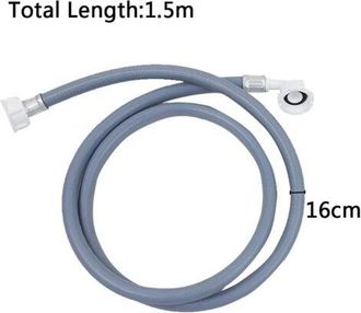 OEM Manguera Universal De Entrada De Agua Fr&iacute;a Para Lavadoras, Secadoras Y Lavavajillas, 1,5 M - Paquete De 5