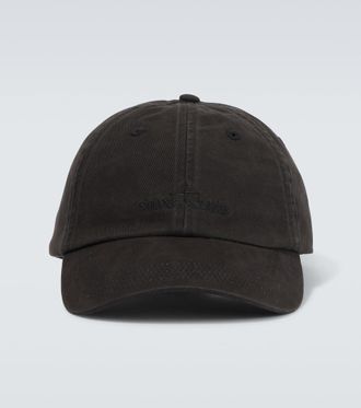 Stone Island Logo cotton baseball cap