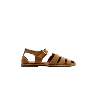 Maison Toufet Schoenen, Dames, Bruin, 38 EU, Leer, Jenny Sandal