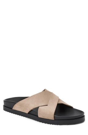 Bruno Magli Bologna Slide Sandal in Sand Nubuck at Nordstrom, Size 11.5