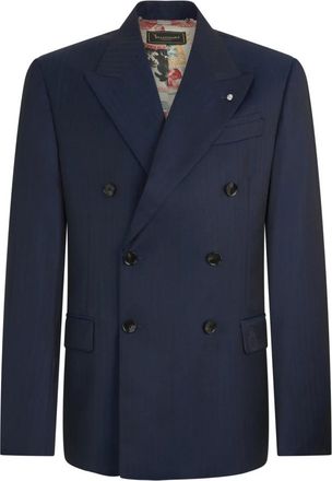 Billionaire Boys Club Double-Breasted Blazer Dandy Fit - Heren - Blazers - Blauw - L - Jassen