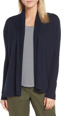 Nordstrom Cashmere Blend Cardigan in Navy Night at Nordstrom, Size X-Small