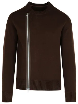 sacai Brown Wool Sweater
