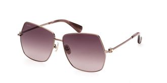 Max Mara MM0035-H 38T Womens Sunglasses Brown Size 61