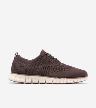 Cole Haan Mens ZER&Oslash;GRAND Remastered Stitchlite Wingtip Oxford Shoes - Brown Size 10.5