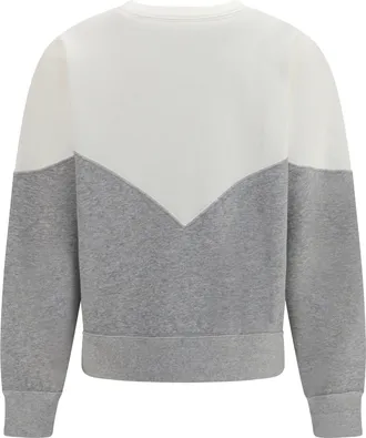 Isabel Marant Womens Cotton Houston Sweatshirt Off White-Light Grey Cotton; Polyester Sweatshirts White/light Sweater