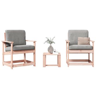 vidaXL Juego De Muebles De Jard&iacute;n 3 Pzas Madera Maciza Abeto Douglas Vidaxl