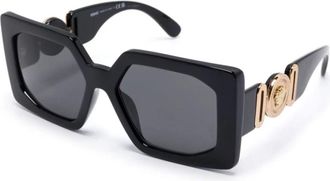 Versace Medusa Zonnebrillen - Dames - Zonnebrillen - Zwart - 55 MM - Accessoires