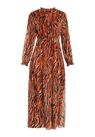 Faina Maxi jurk sookie Dames oranje
