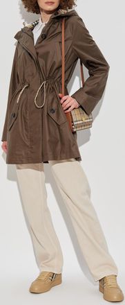 Burberry Parka Made Of Coated Cotton, Womens, Green