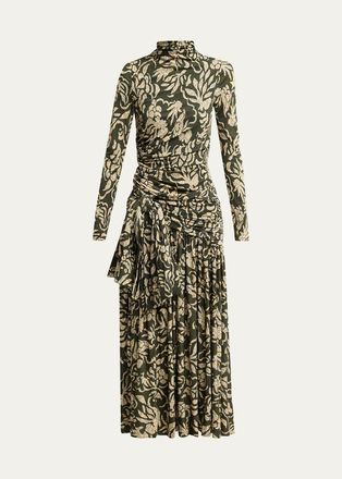 Ulla Johnson Katy Draped Jersey Maxi Dress