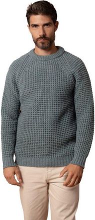 Celtic & Co. British Waffle Stitch Crew in Skylight at Nordstrom, Size X-Large