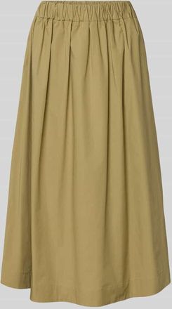 Marella Midirock mit elastischem Bund Modell MEMORE in Khaki, Gr&ouml;&szlig;e 34