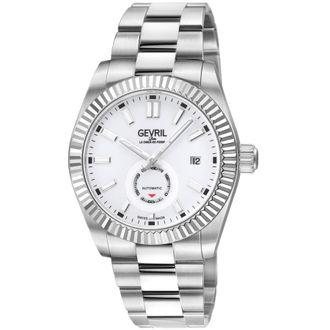 Gevril Group West Village Automatic White Dial Mens Watch 48983B