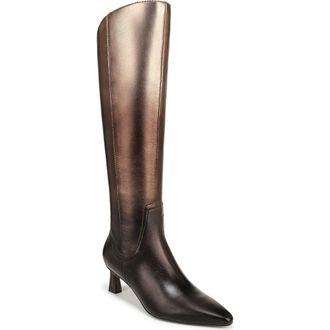 Naturalizer Deesha Kitten Heel Tall Boot in Unity Metallic at Nordstrom, Size 8.5