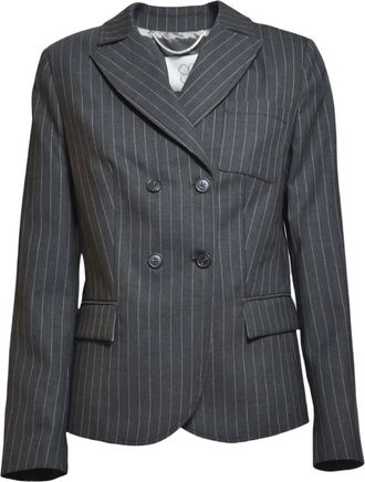 True Royal Blazer met krijtstreep - Grijs