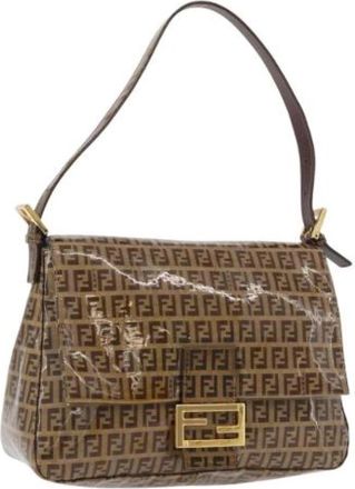 Fendi Pre-owned Canvas Shoulder Bag - Dames - Vintage Schoudertas - Bruin - ONE Size - Vintage