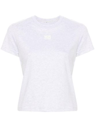 Alexander Wang logo-print cotton T-shirt - Grey