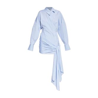 The Attico Shirt Dresses, female, Blue, Size: L Shirt Dress