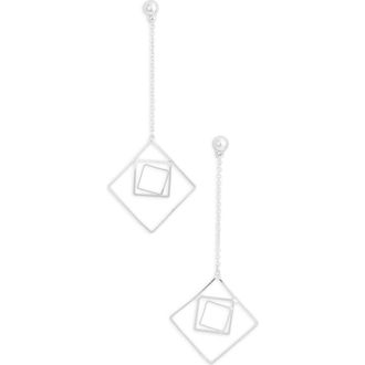 Karine Sultan Geometric Drop Earrings in Silver at Nordstrom Rack