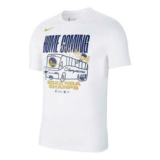 Nike Mens Nike NBA Round Neck Golden State Warriors White T-Shirt FD9854-100