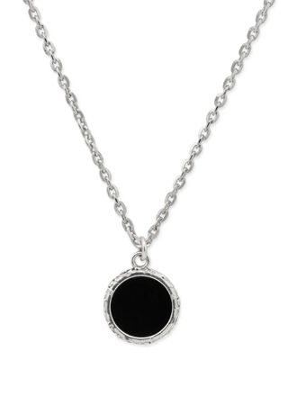 Emanuele Bicocchi Flourish Amulet onyx necklace - Black