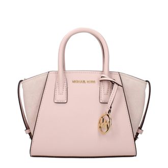 Michael Kors Avril Damens Handtasche Rosa/Staubrosa Leder