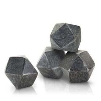 Viski Glacier Rocks Hexagonal Basalt Stones Set of 4 in Black at Nordstrom