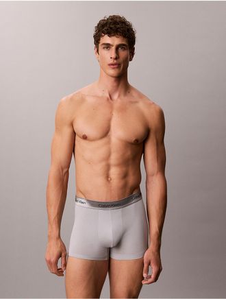 Calvin Klein Mens Icon Cotton Stretch Limited Edition Trunk - Grey - XL