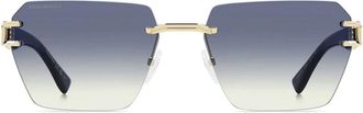 Dsquared2 Sunglasses D2 0173/S J5 G Gold/Blue Gradient Mens