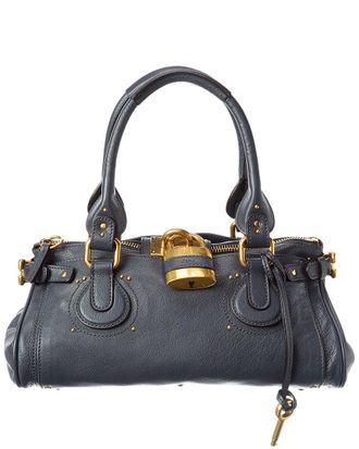 Chlo&eacute; Logo Leather Shoulder Bag